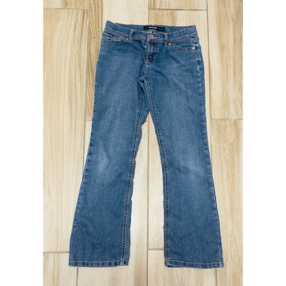 JORDACHE Blue Jeans Woman's Size 12 Classic Boot Cut Cotton Blend Medium Wash